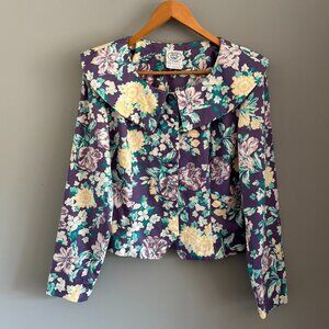 Vintage Laura Ashley Floral Blouse